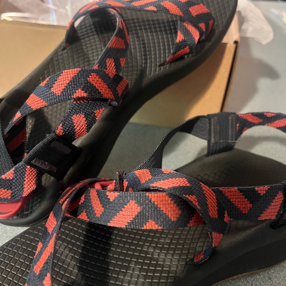 Black and Red Strappy Chacos